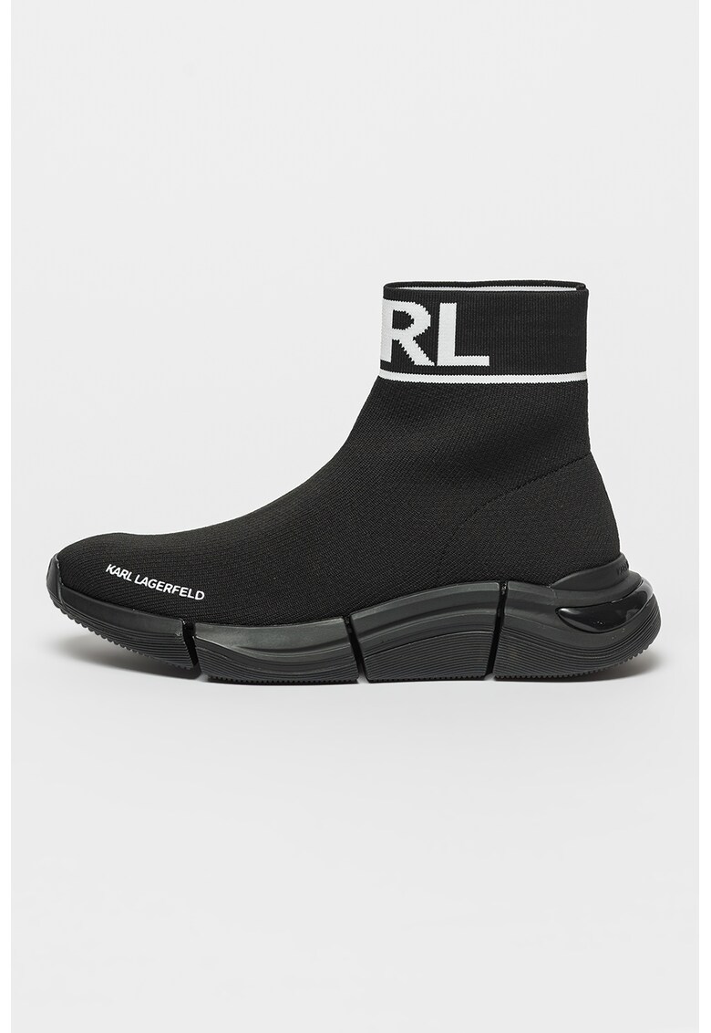 Pantofi sport slip-on cu design soseta Quadra