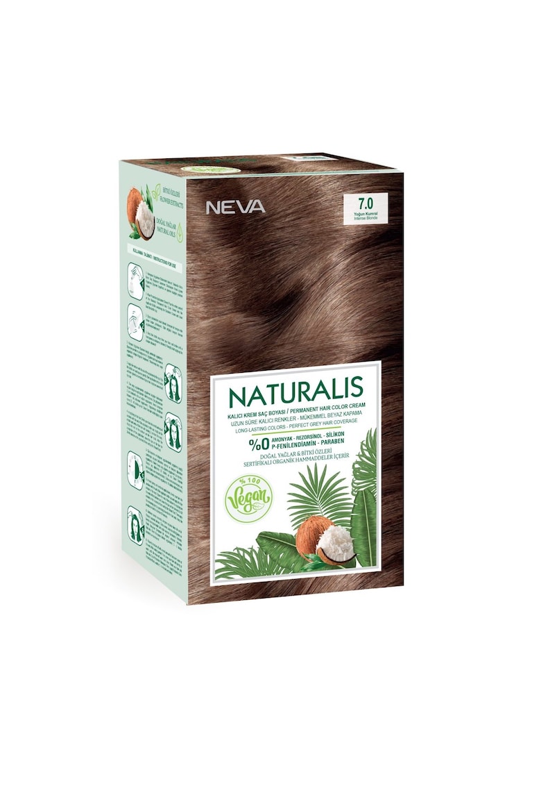 Vopsea de par vegana fara amoniac - Naturalis -  150 ml