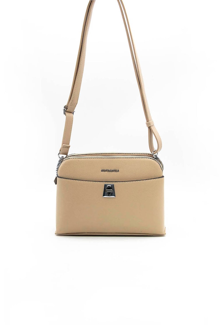 Geanta crossbody de piele ecologica cu logo