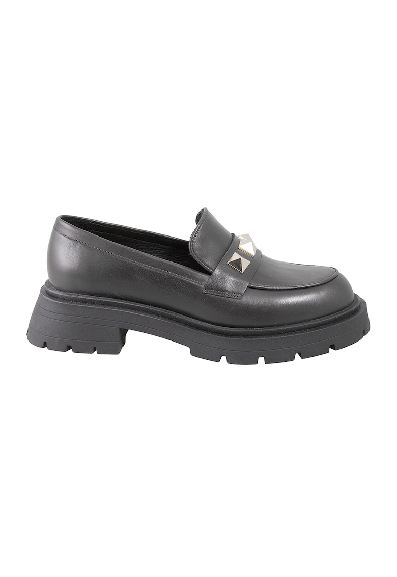 Pantofi loafer cu nituri Balerini imagine noua