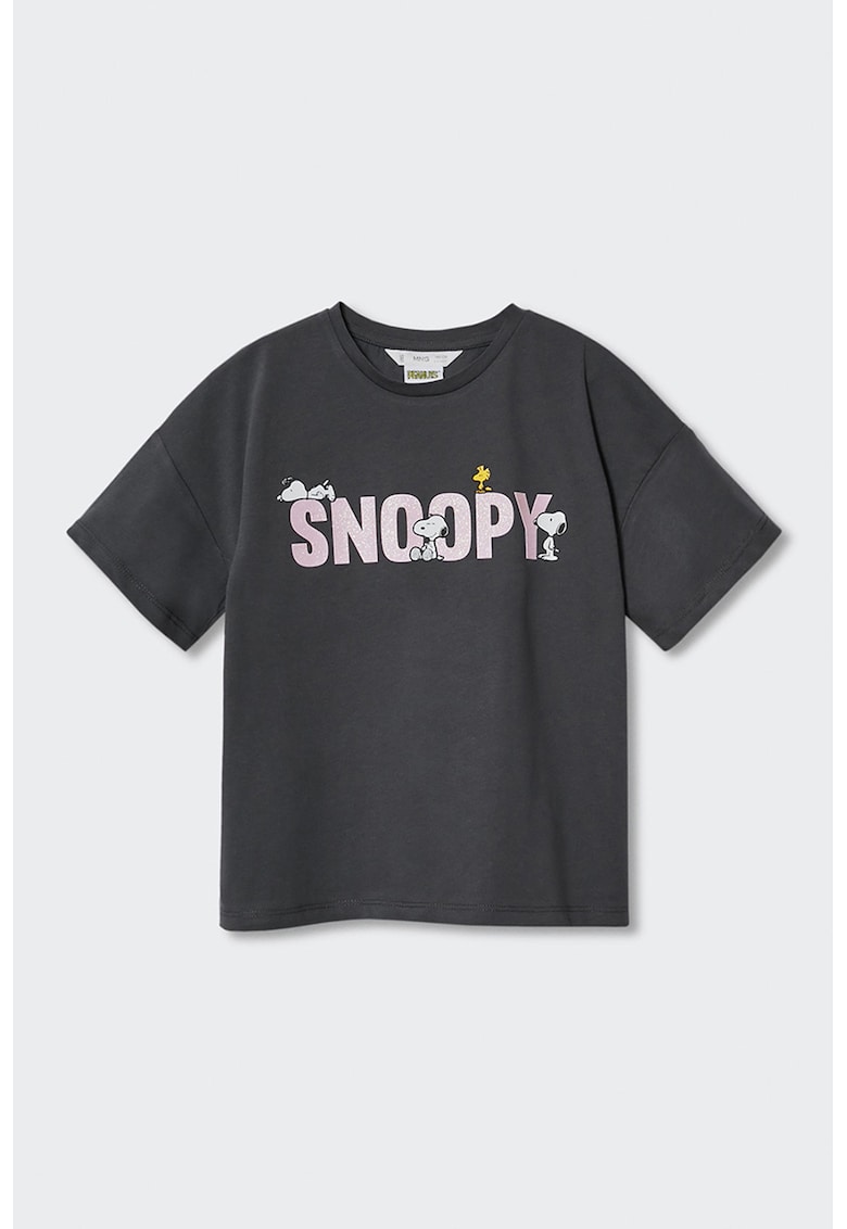 Tricou de bumbac cu imprimeu Snoopy