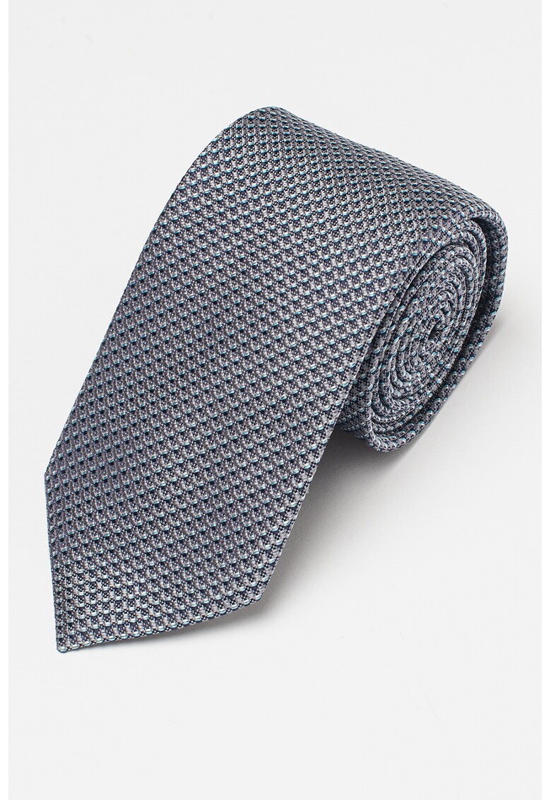 Cravata de matase cu imprimeu grafic HUGO ACCESORII/Papioane