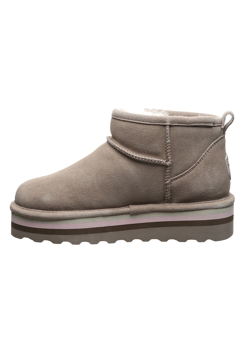 BEARPAW Велурени боти Retro Shorty цвят: сиво-бежов