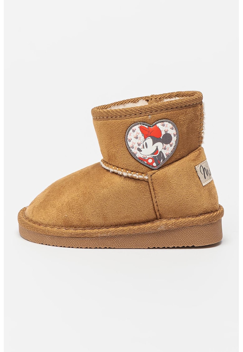 Cizme scurte fara inchidere cu Minnie Mouse
