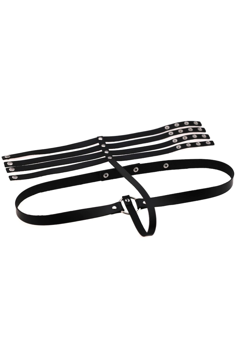 Ham negru - cu choker - din piele ecologica - Noa C22 -