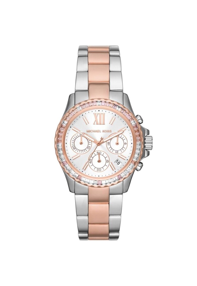 Ceas dama MK7214 Quartz Argintiu - Rose gold