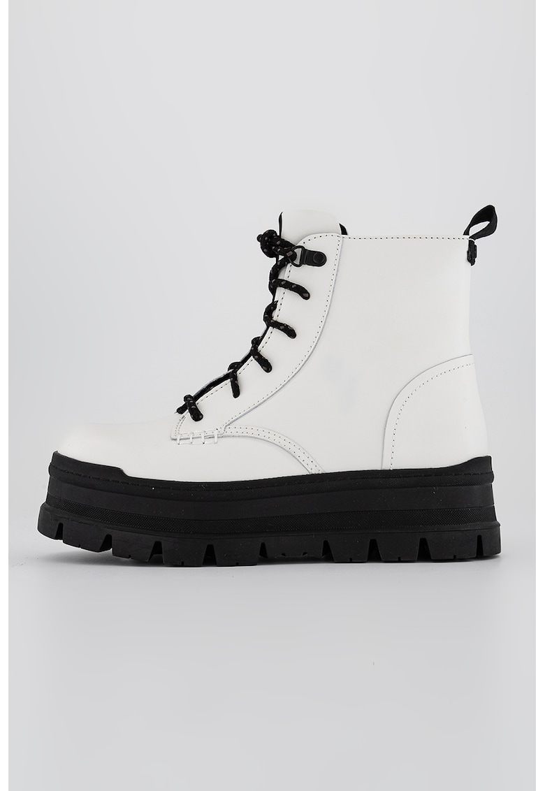 Ghete flatform impermeabile de piele Sidnee