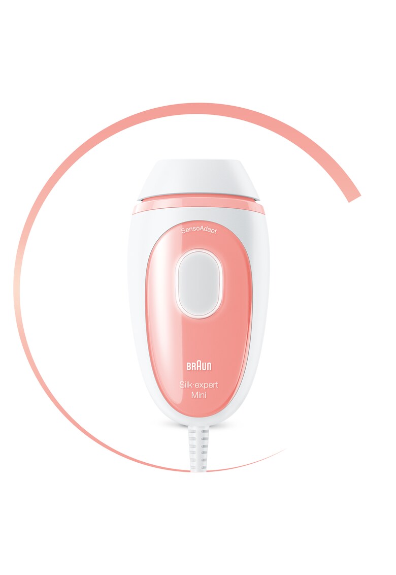 Epilator ipl ipl silk·expert mini pl1000 - sensoadapt - 300.000 impulsuri - 3 niveluri de intensitate - corp si fata