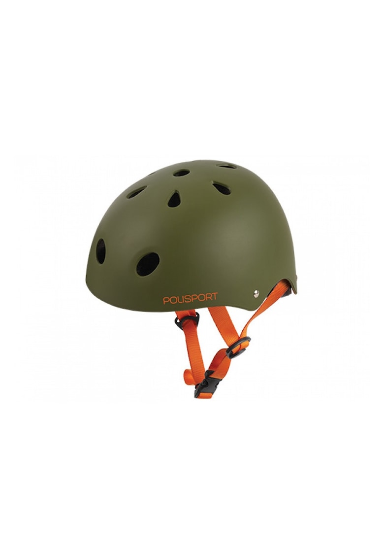 Polisport Casca de protectie pentru copii - Junior Urban Radical Tag - Verde/Portocaliu