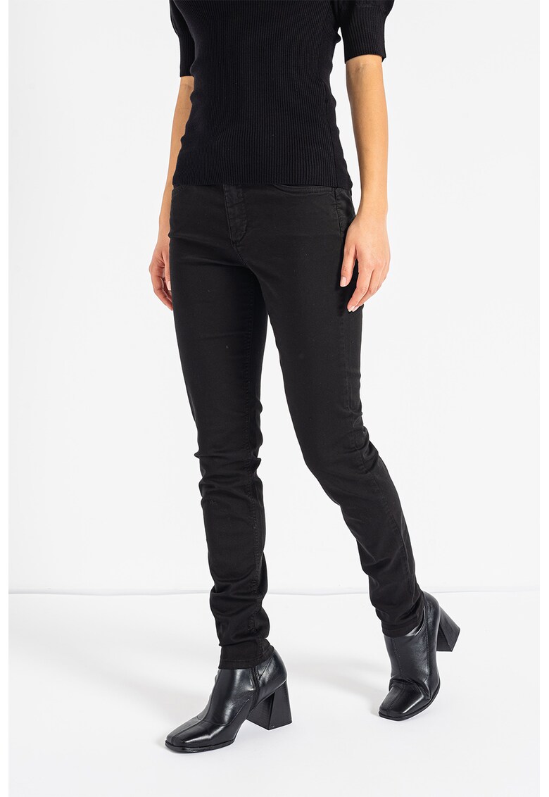 Pantaloni skinny cu talie inalta