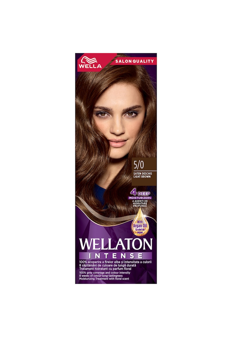 Vopsea de par permanenta ton - 110 ml - Saten Deschis 5/0