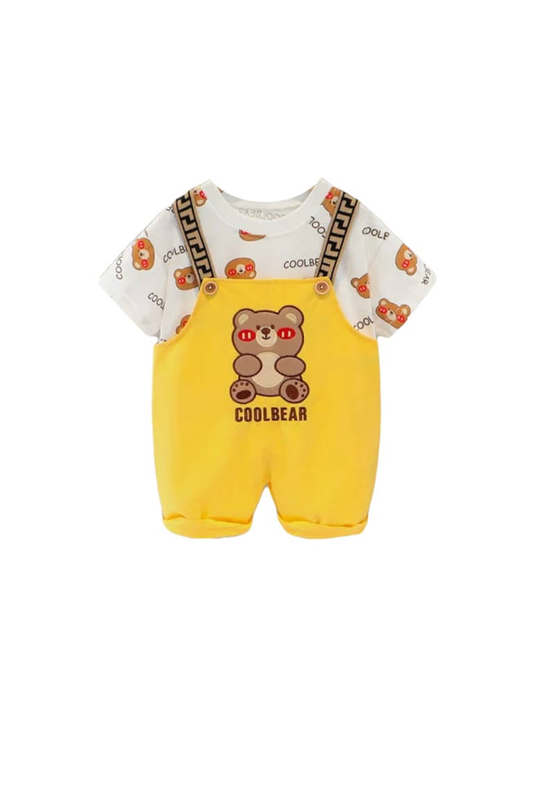 Costumas Cu Salopeta - Cool Bears - Baieti - Maneca scurta - Multicolor