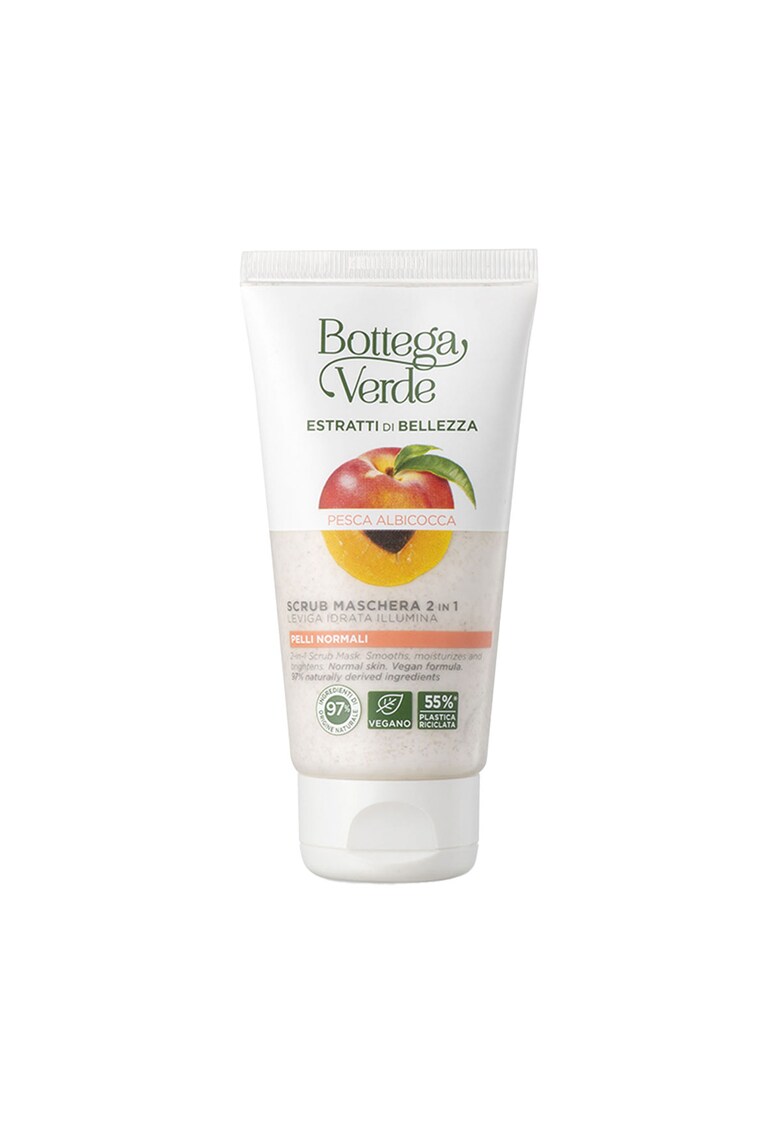 Masca 2 in 1 - iluminanta - cu extract de piersici si caise - Estratti di Bellezza - 75 ML -