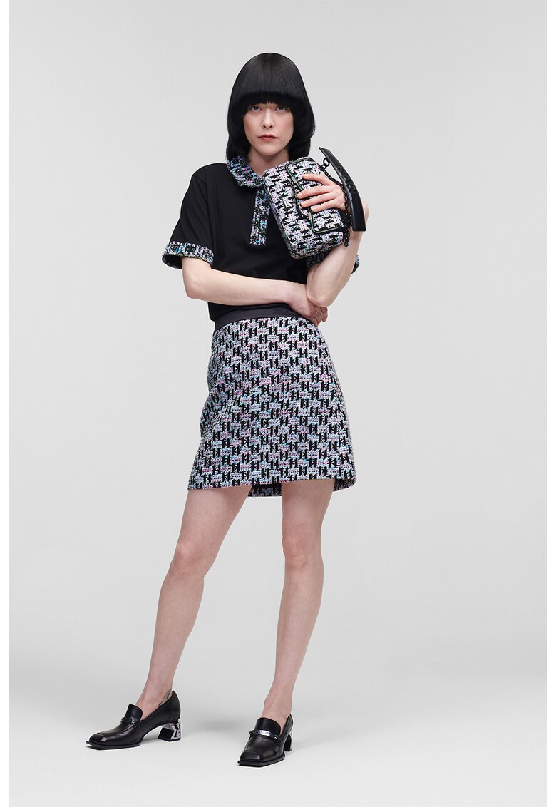 Karl Lagerfeld Къса пола от туид Monogram за Жени Karl Lagerfeld Къса пола от туид Monogram за Жени