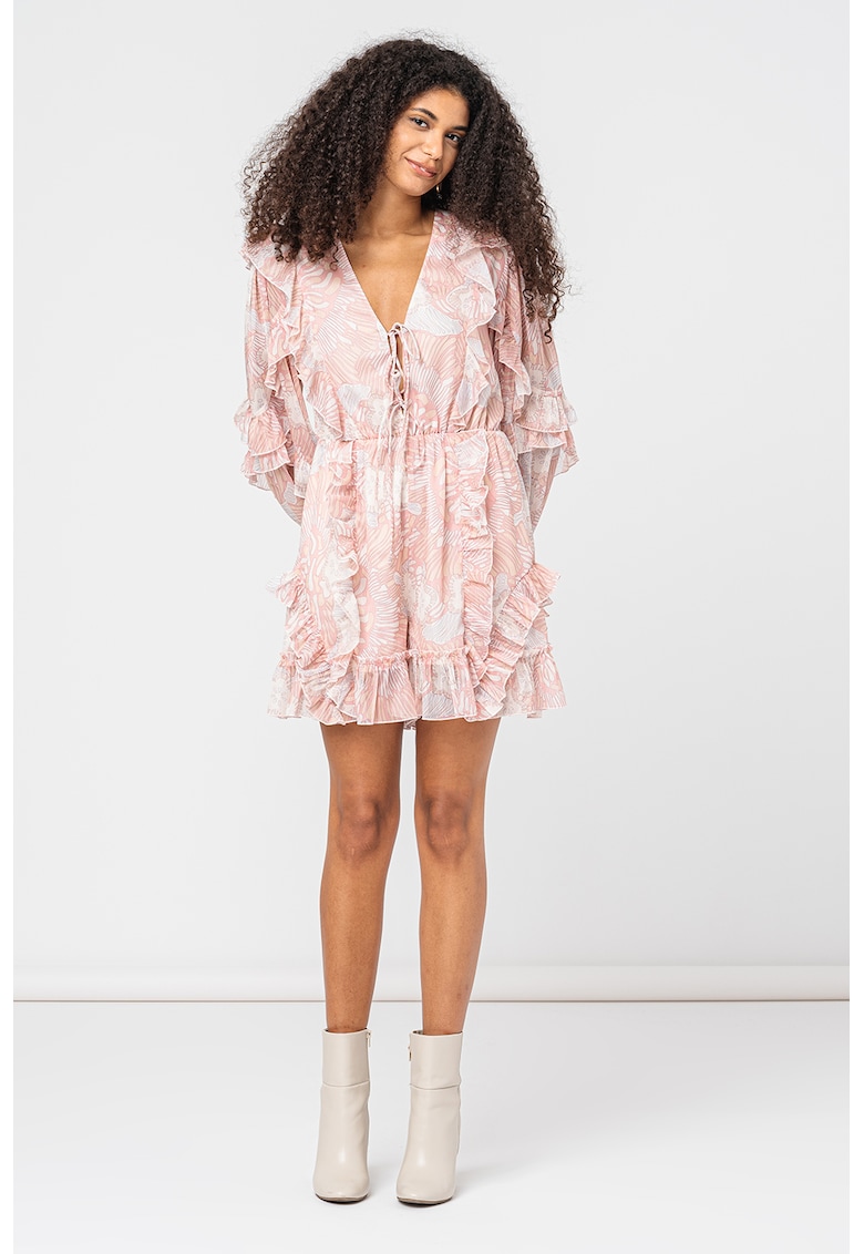 Ted Baker Къс гащеризон Irvete с дипли и шпиц за Жени Ted Baker Къс гащеризон Irvete с дипли и шпиц за Жени