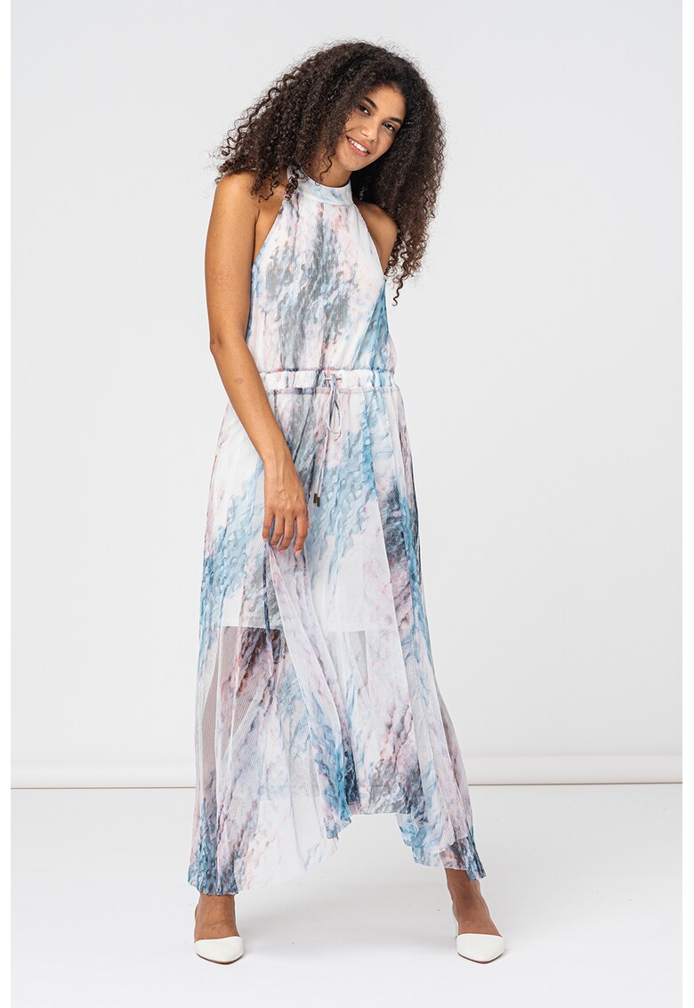 Rochie maxi cu model abstract Imeliah