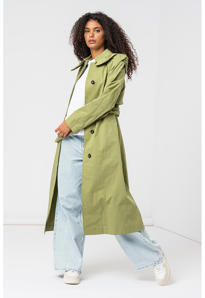 Trenci din amestec de lyocell cu detalii funda Martna