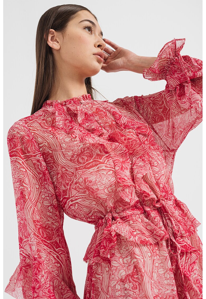 Ted Baker Дълга рокля с дипли Alissia за Жени Ted Baker Дълга рокля с дипли Alissia за Жени