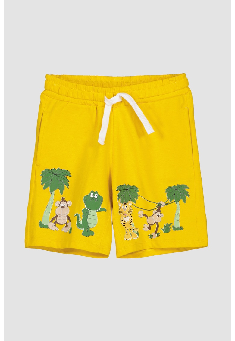Pantaloni scurti de bumbac cu imprimeu