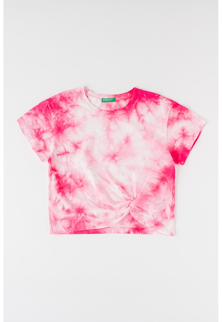 Tricou de bumbac cu imprimeu tie-dye