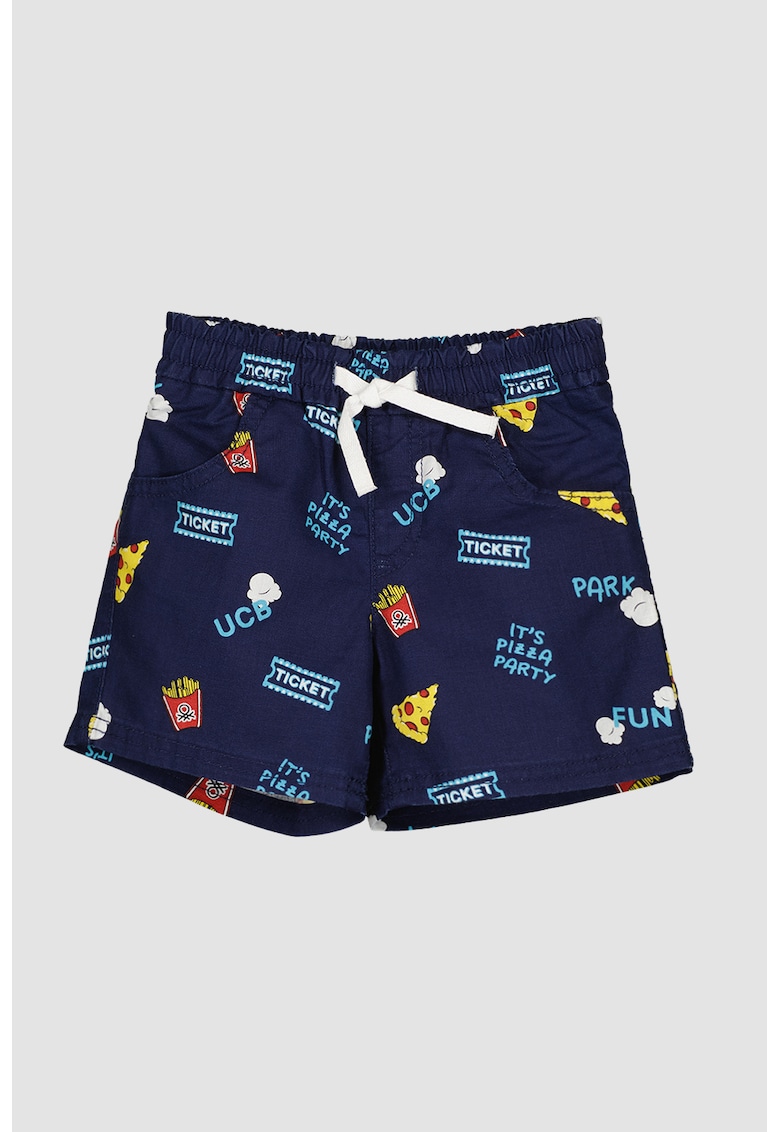 Pantaloni scurti de bumbac cu imprimeu