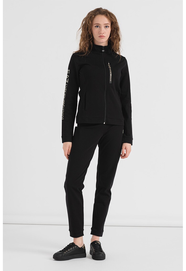 Set de pantaloni si bluza sport cu fermoar - 2 piese