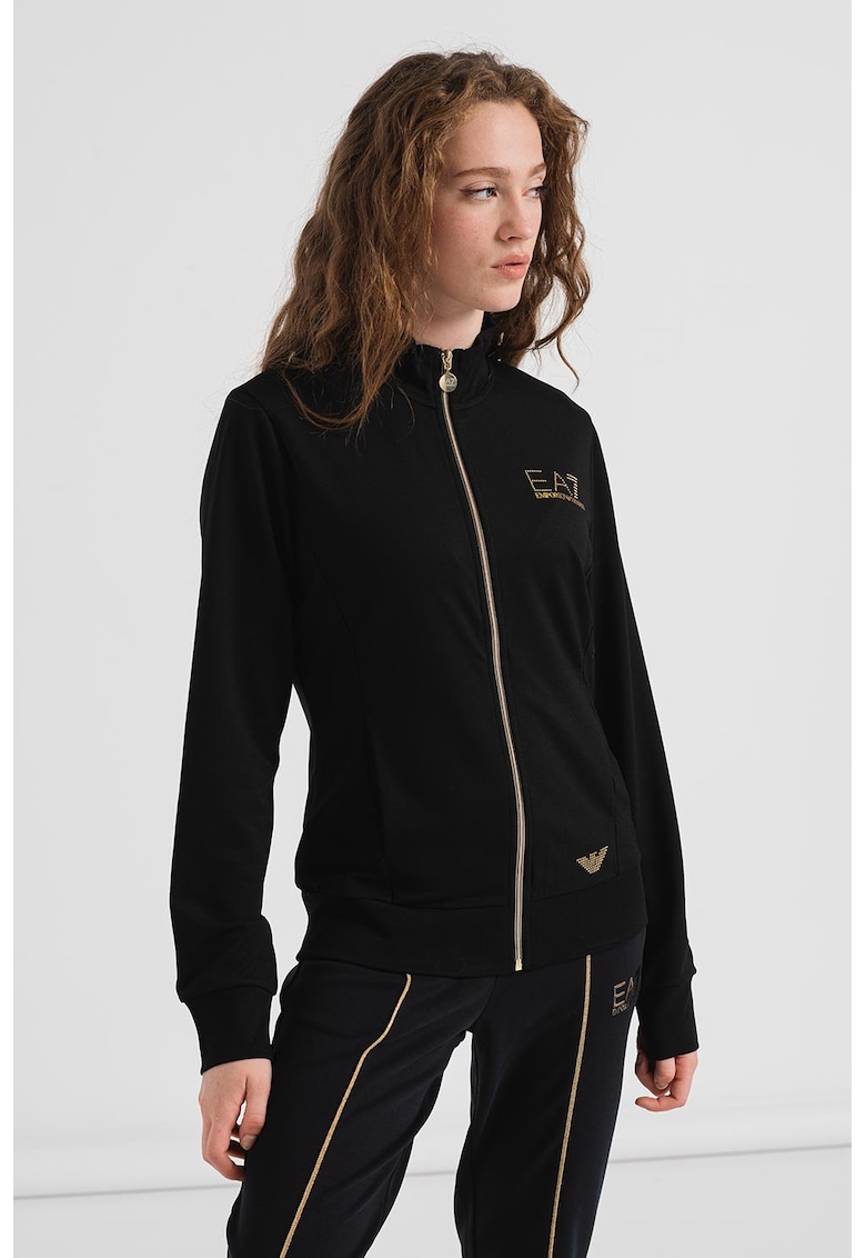 Bluza sport cu fermoar si buzunare laterale