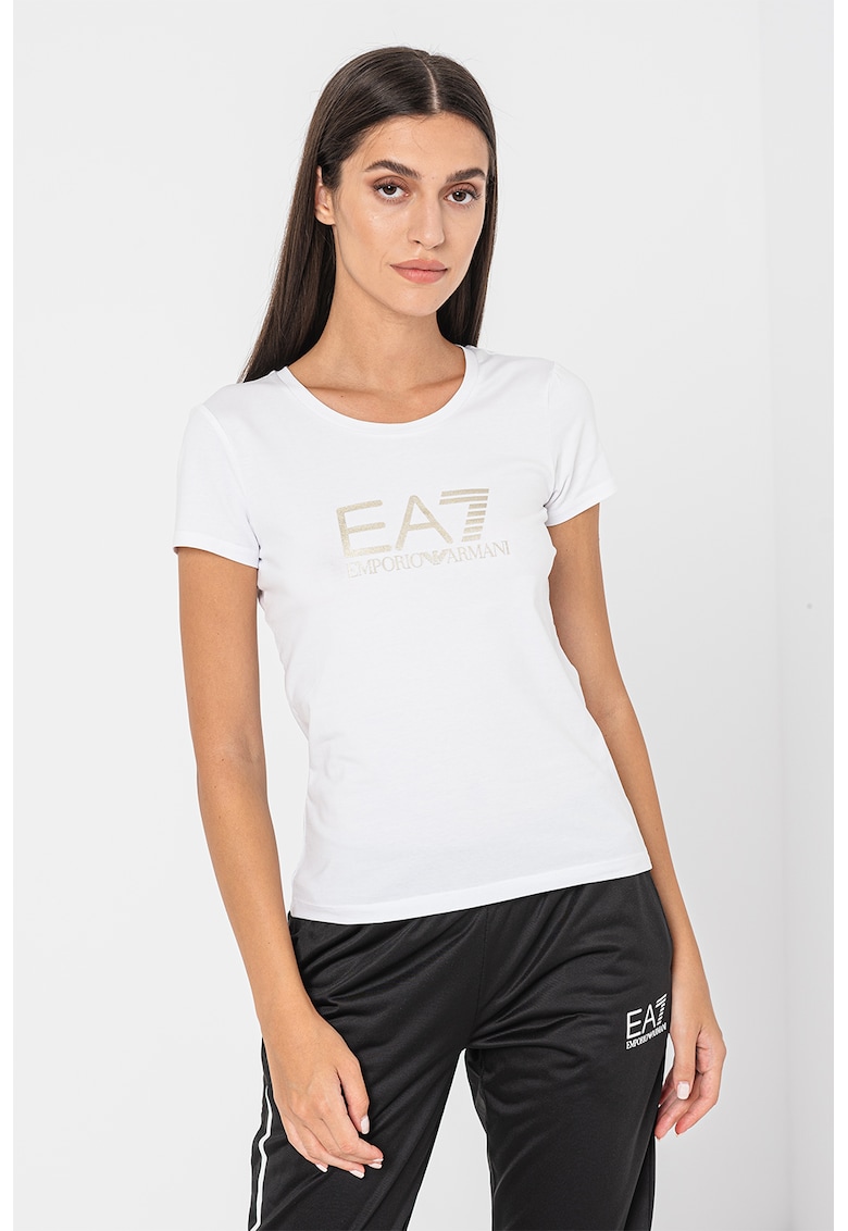 Tricou slim fit cu imprimeu logo Tricou slim fit cu imprimeu logo