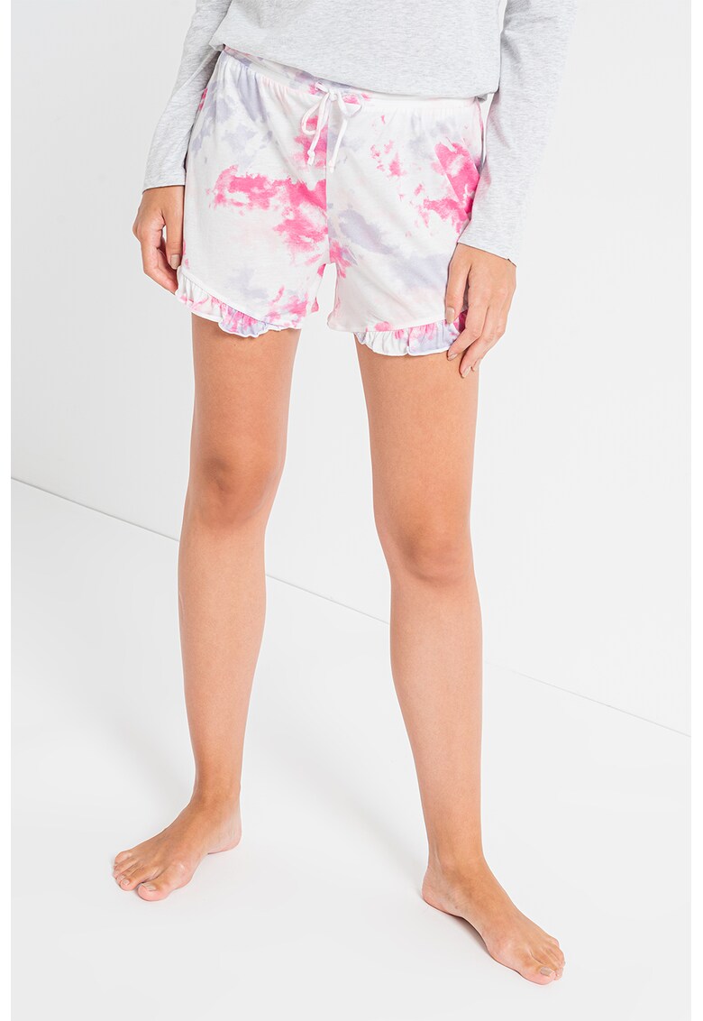 Pantaloni scurti de pijama cu model tie-dye United Colors of Benetton Underwear baie