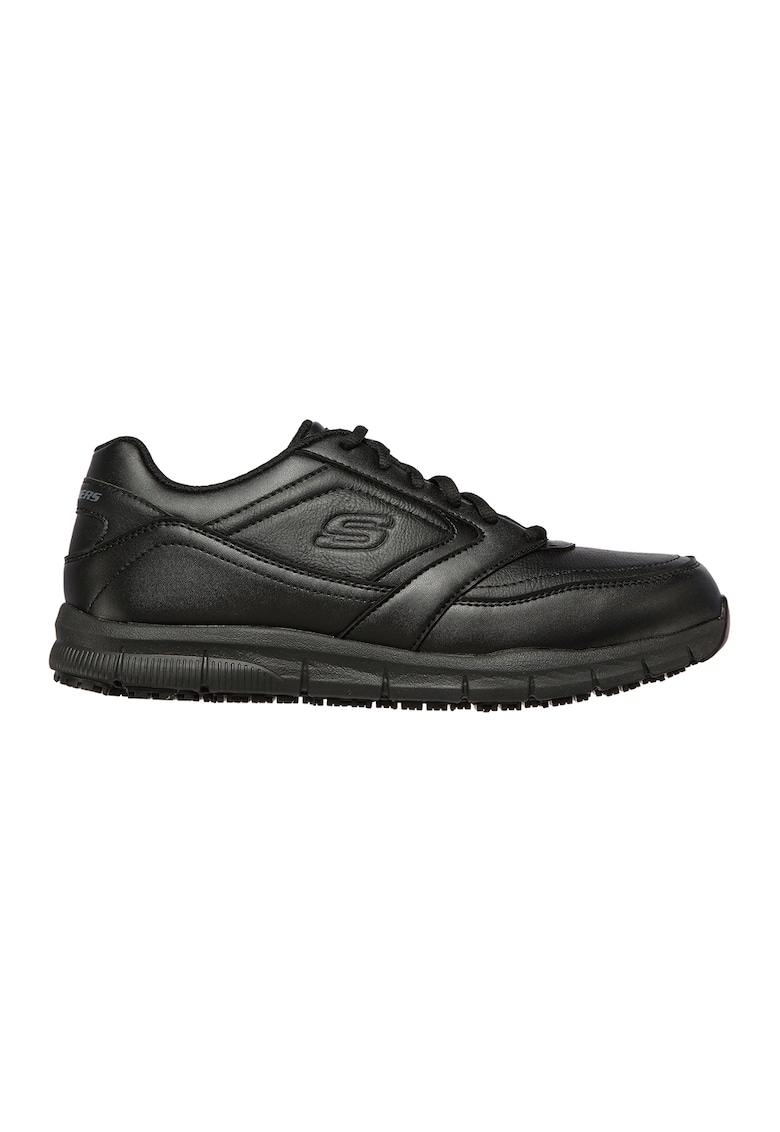 Pantofi sport de piele ecologica Nampa - Negru