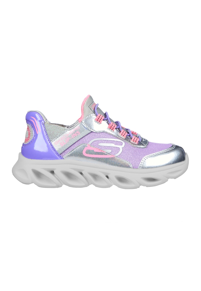 Pantofi sport cu brant cu amortizare Flex Glide - Lila/Argintiu