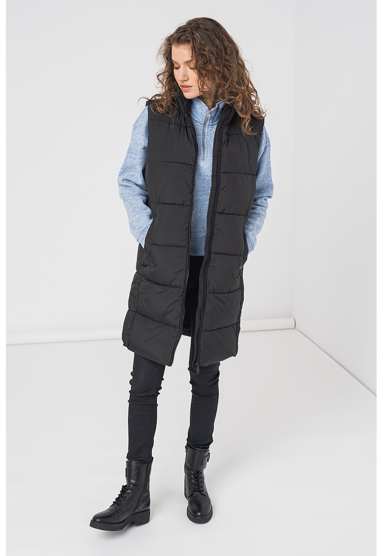 Vesta cu vatelina si guler inalt