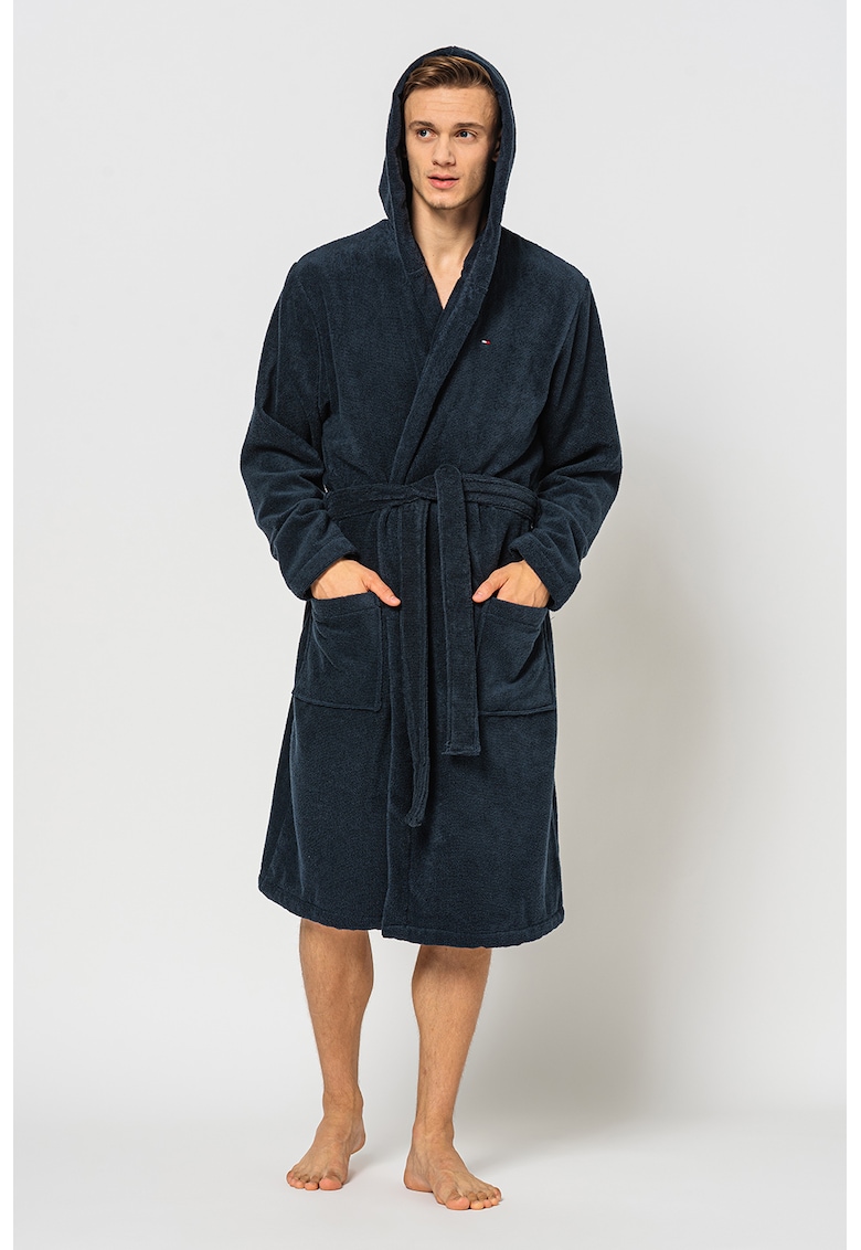 Tommy Hilfiger Halat cu gluga si buzunare - Bleumarin