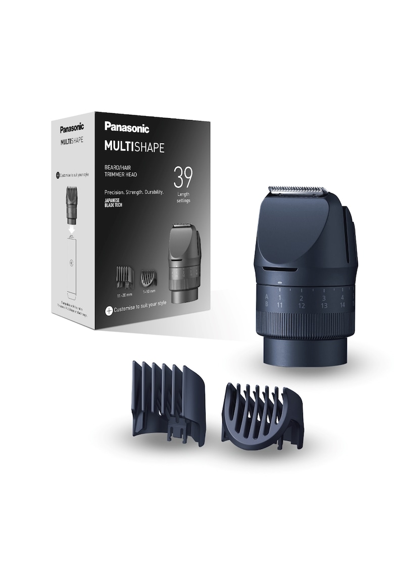 Cap MultiShape ER-CTN1 - ptr tuns barba/par cap - 39 trepte - 2 accesorii - utilizare umed și uscat - lavabil - compatibil cu modelele ER-CKL2/CKL1/CKN2/CKN1/CBL1/CBN1