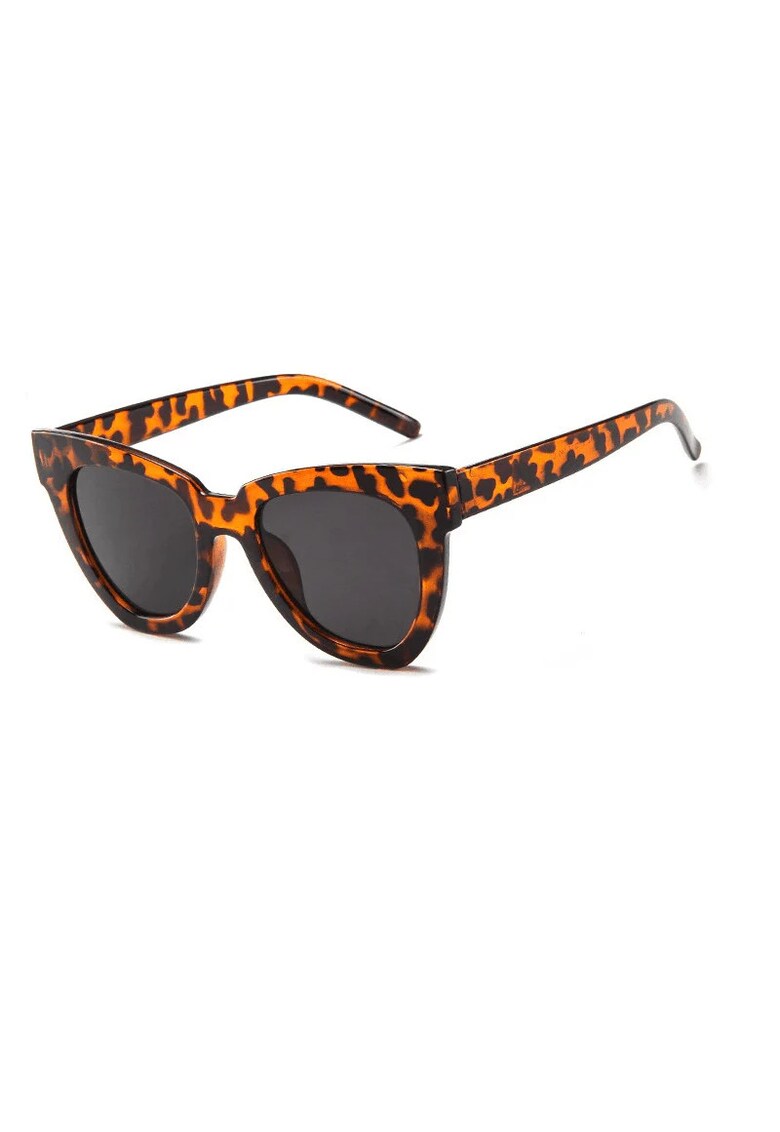 Ochelari de soare - maro - cat-eye - animal print - Ruda C3 -
