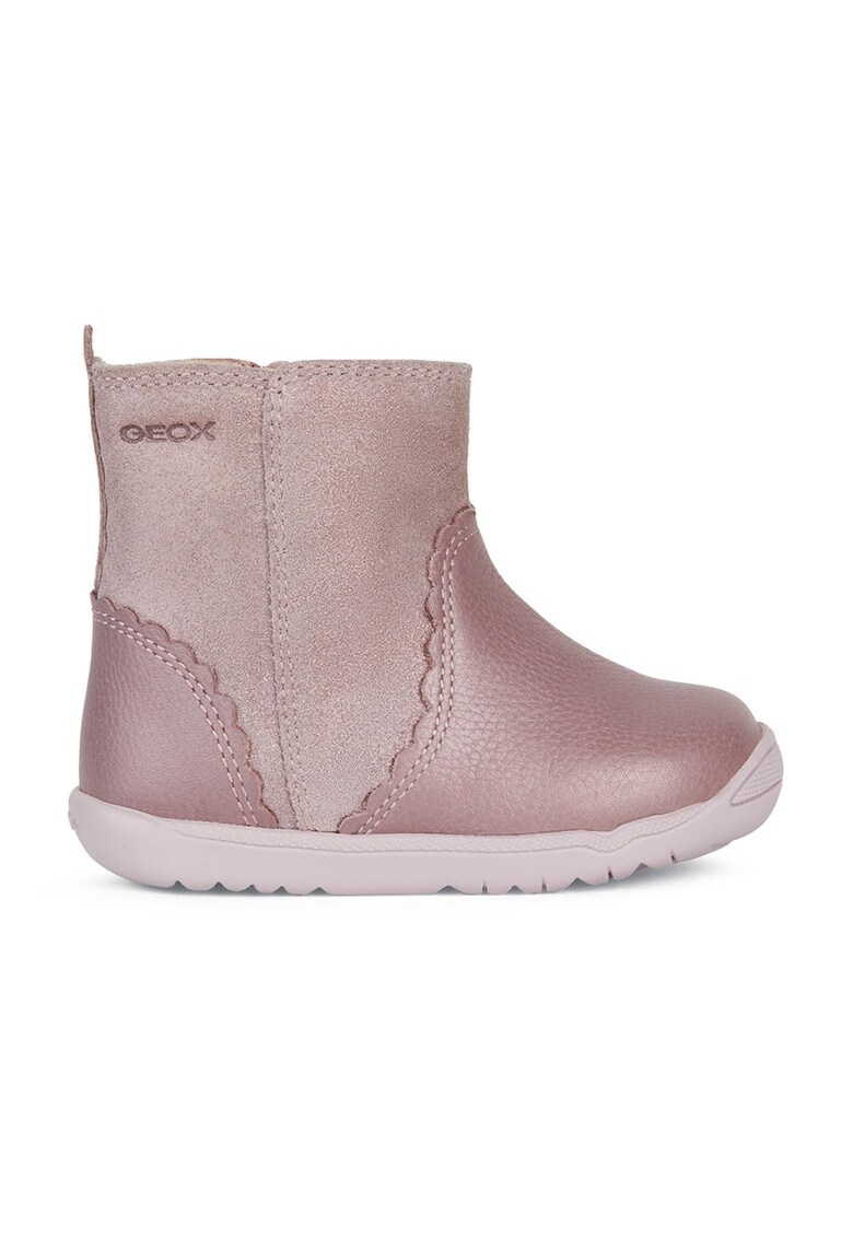 Ghete de piele cu aspect metalizat