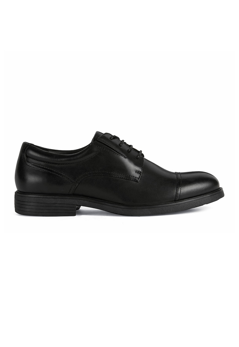 Pantofi Derby de piele cu aplicatie cap-toe