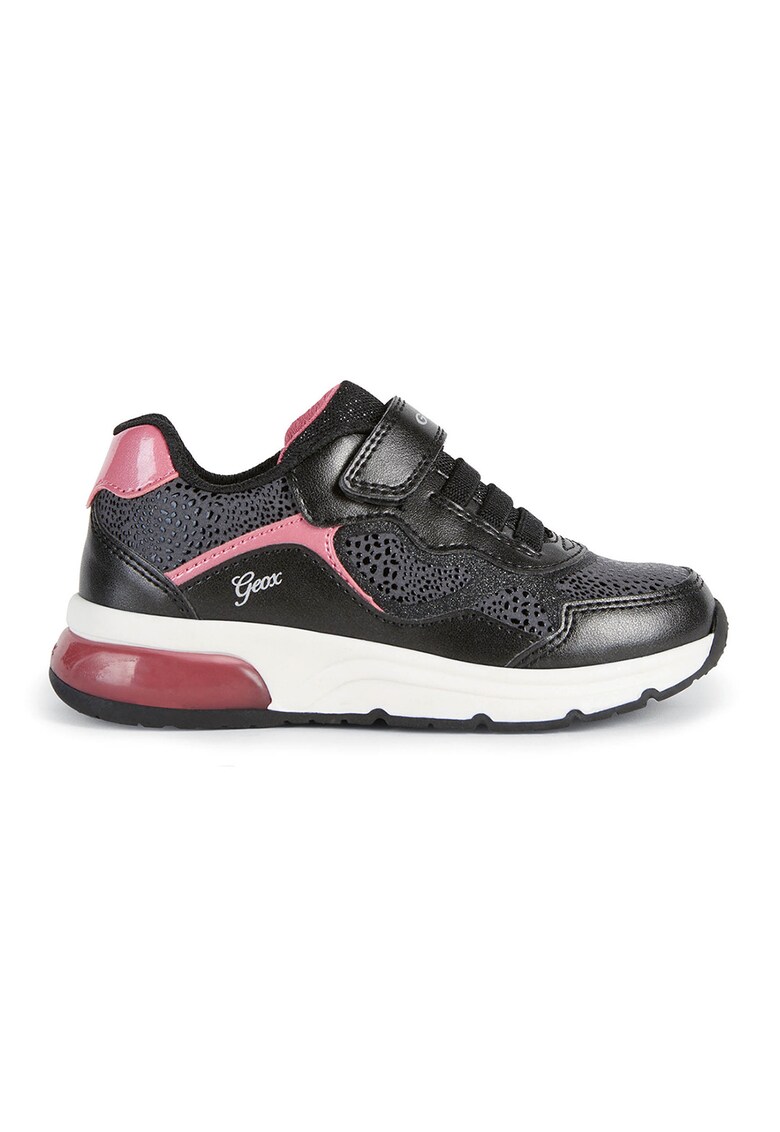 Pantofi sport cu velcro si detalii contrastante