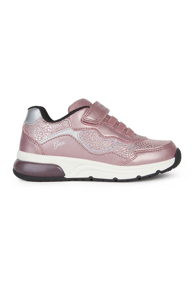 Pantofi sport cu velcro si detalii contrastante