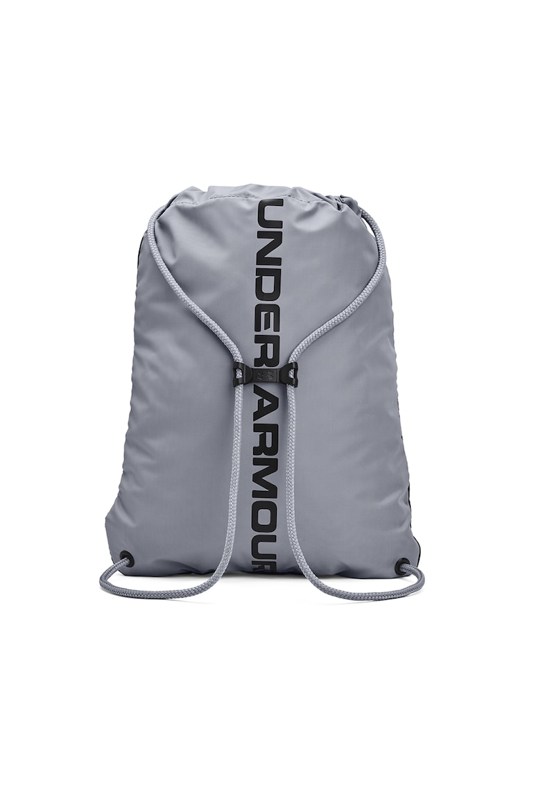 Rucsac unisex cu imprimeu logo Ozee - Gri/Argintiu