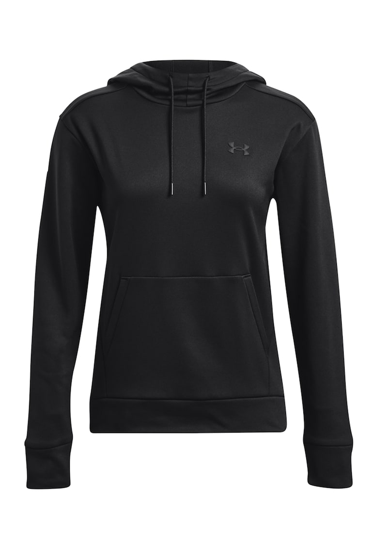 Hanorac cu buzunar kangaroo pentru fitness - Negru