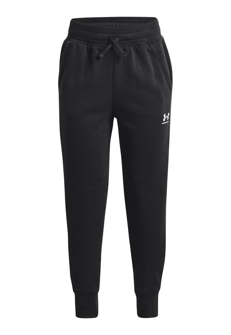 Pantaloni sport cu imprimeu logo discret pentru fitness Rival - Negru