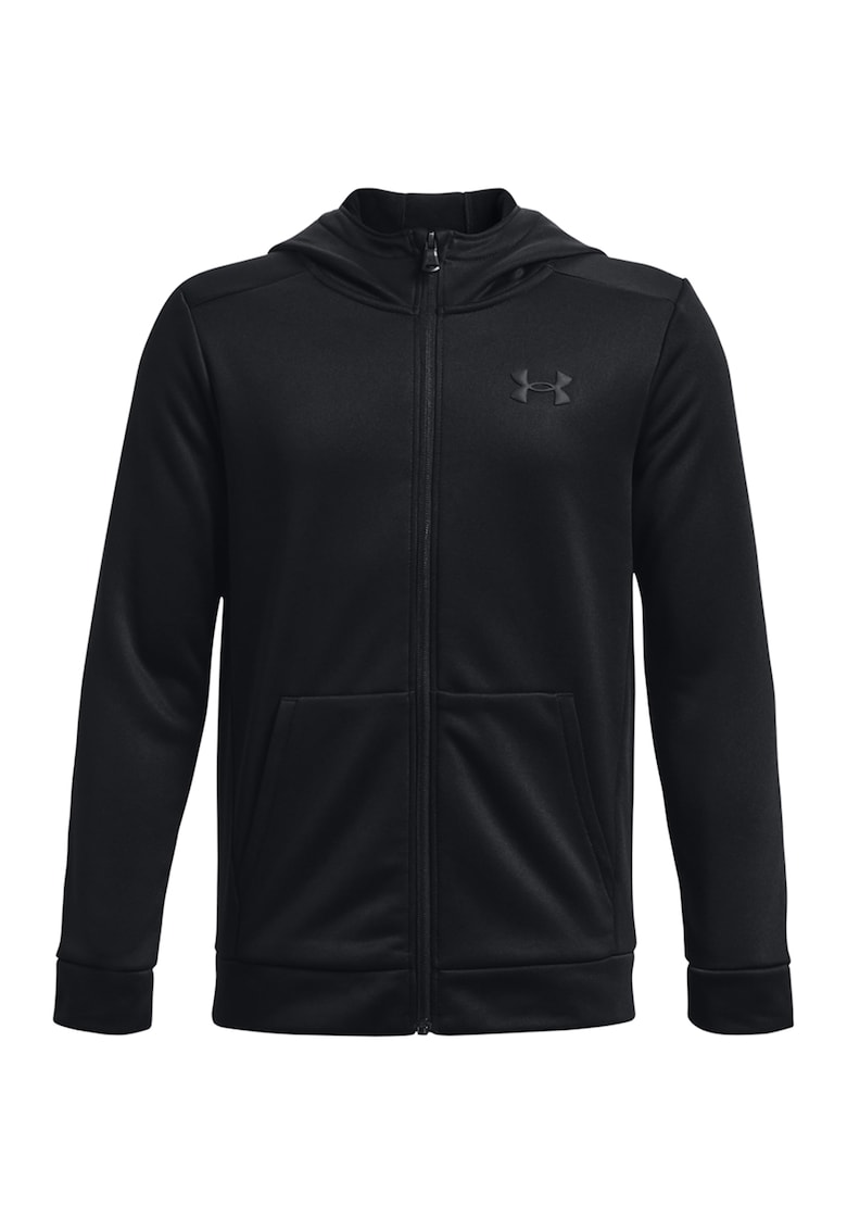 Hanorac cu fermoar pentru fitness Armour Fleece® - Negru