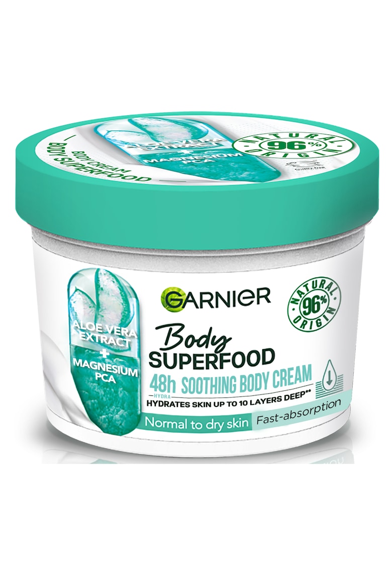 Crema de corp cu efect calmant si absorbtie rapida Body Superfood Aloe - 380 ml