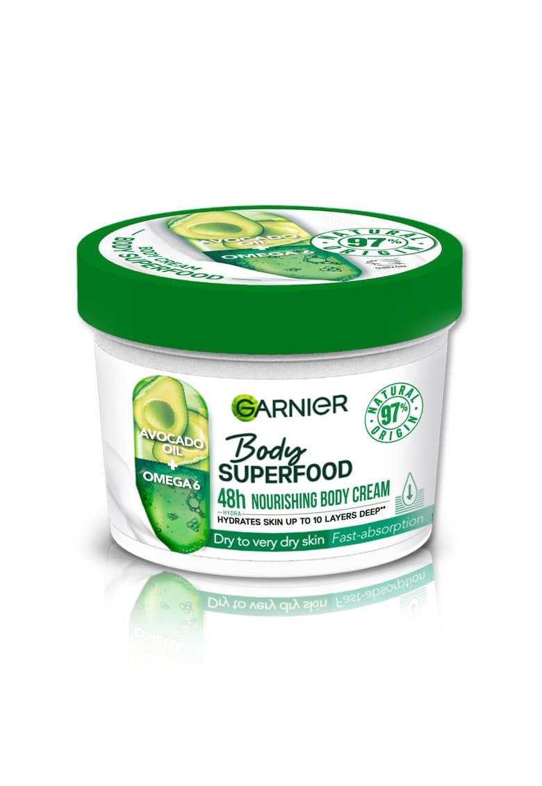 Crema de corp cu efect hranitor si absorbtie rapida Body Superfood Avocado - 380 ml