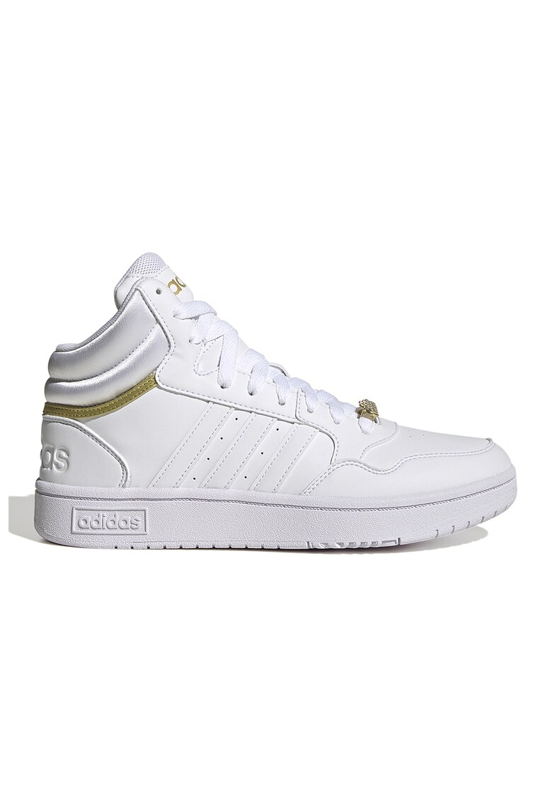 Pantofi sport de piele ecologica si material textil Hoops 3.0