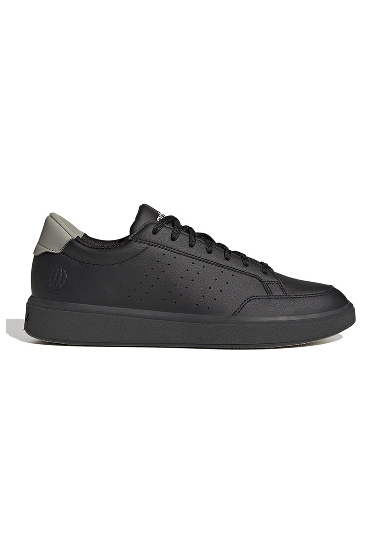 Pantofi sport de piele ecologica cu detalii perforate Nova Court