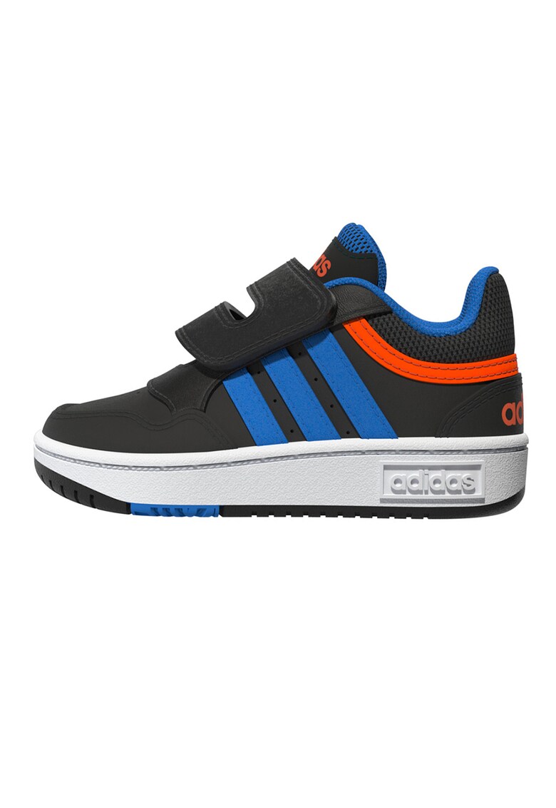 Pantofi sport de piele ecologica cu velcro Hoops 3.0