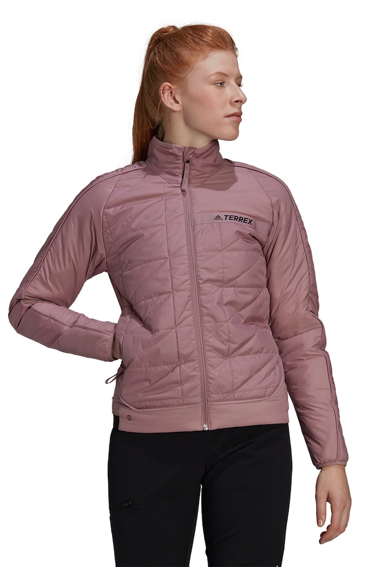Jacheta cu fermoar si segmente matlasate - pentru drumetii