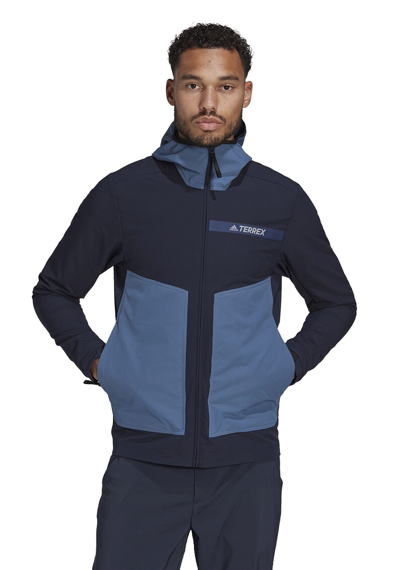 adidas Performance Яке за хайкинг Softshel с цип и светлоотразители за Мъже adidas Performance Яке за хайкинг Softshel с цип и светлоотразители за Мъже